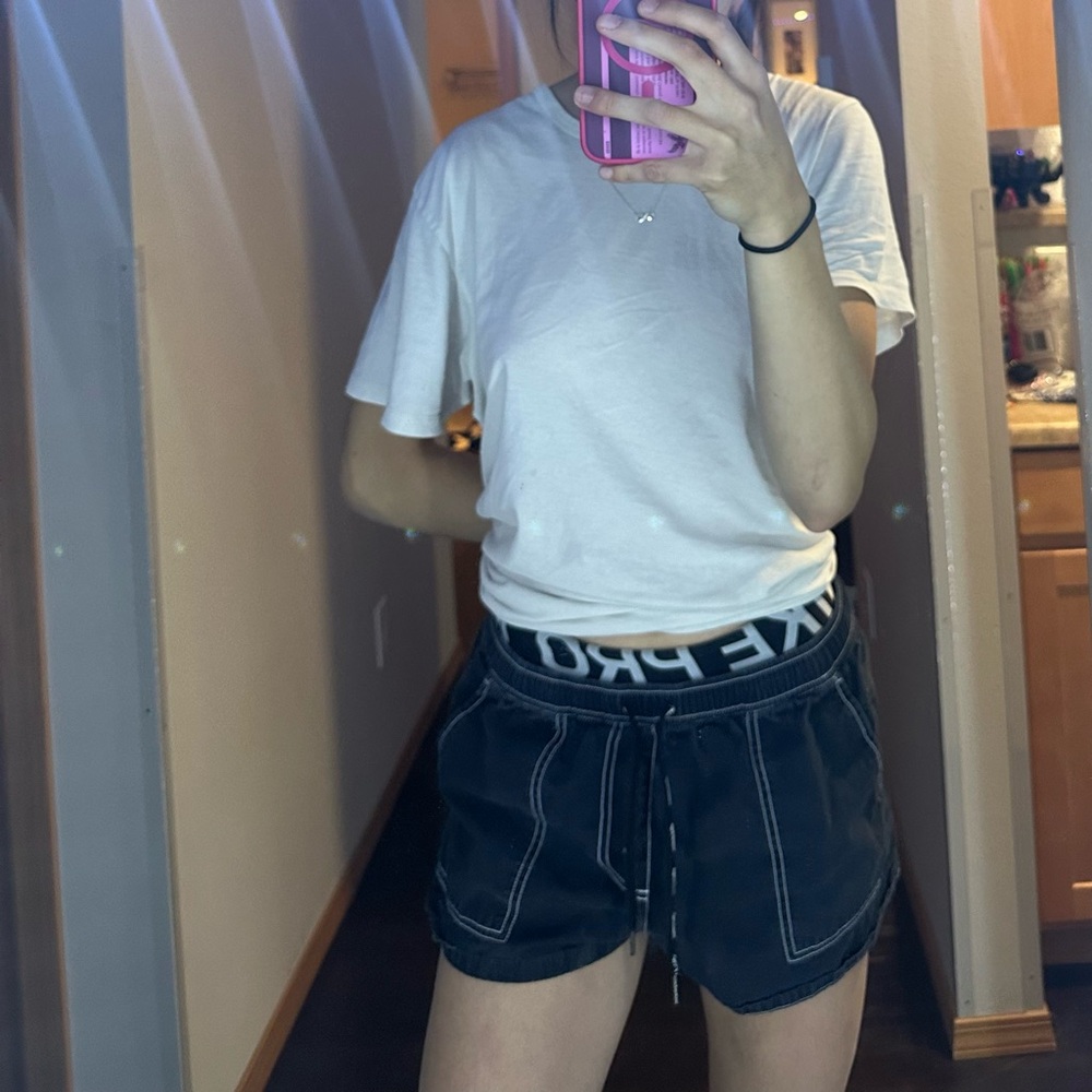 Dickies Black Elastic Waistband Shorts